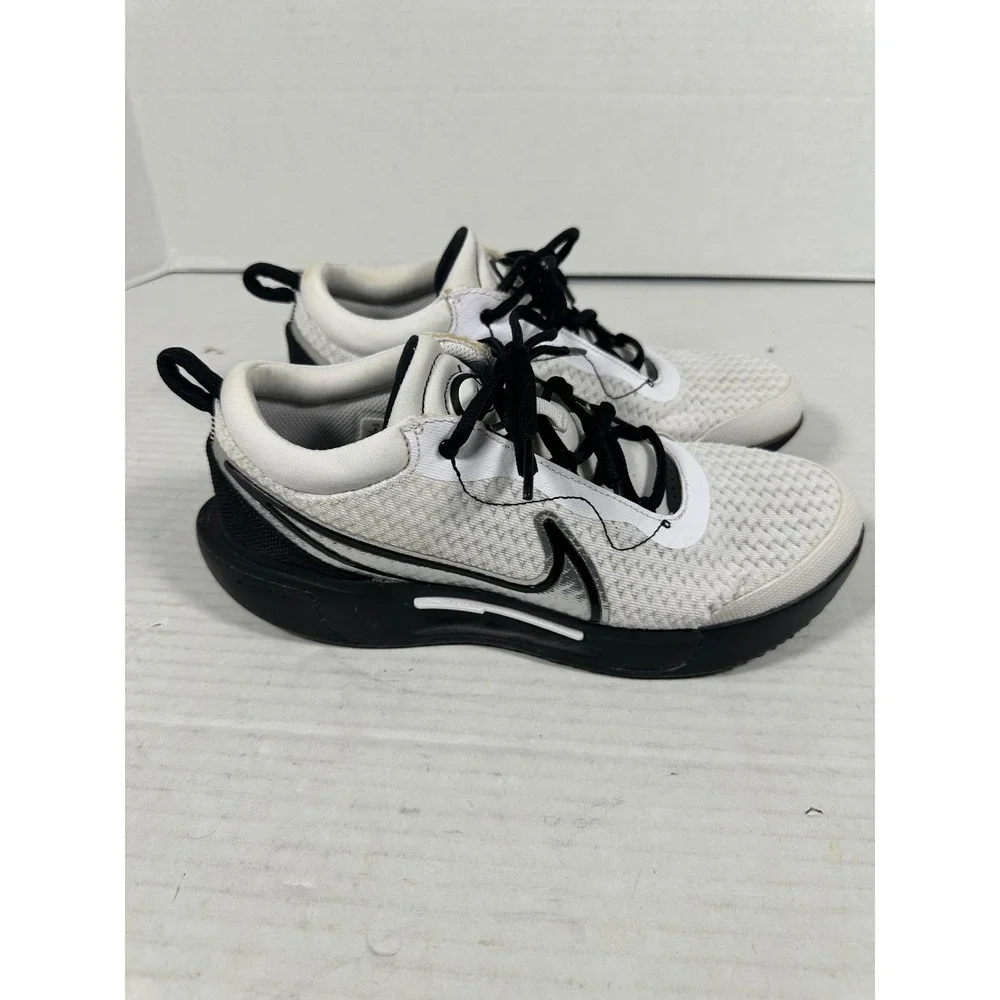 Nike Court Vapor Lite 2 Womens White Black Tennis Shoes DV3285-100 Size 8